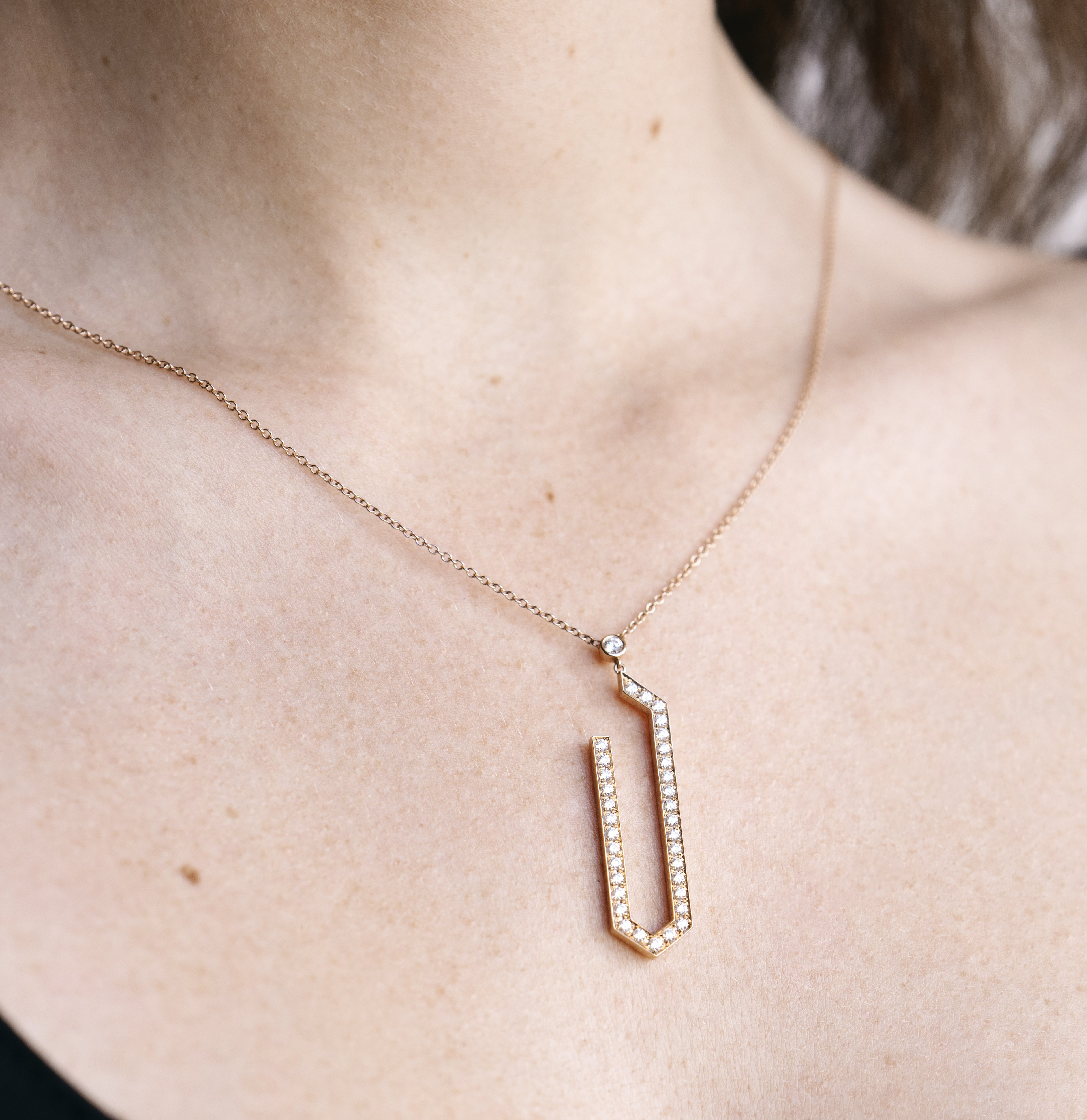 ROOTS ESSENCE STATEMENT NECKLACE PAVÉ