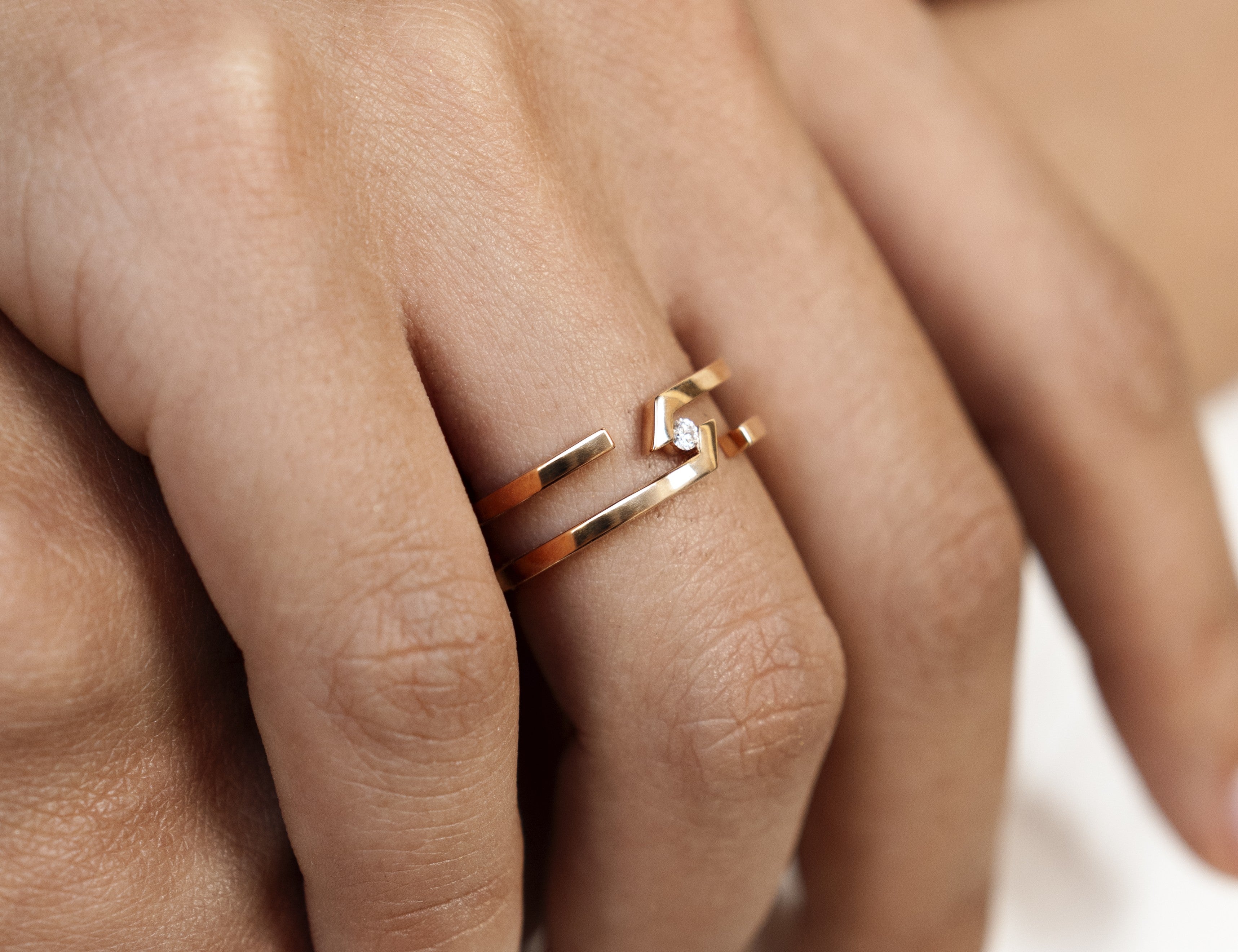ROOTS DUET ACCENT RING - S