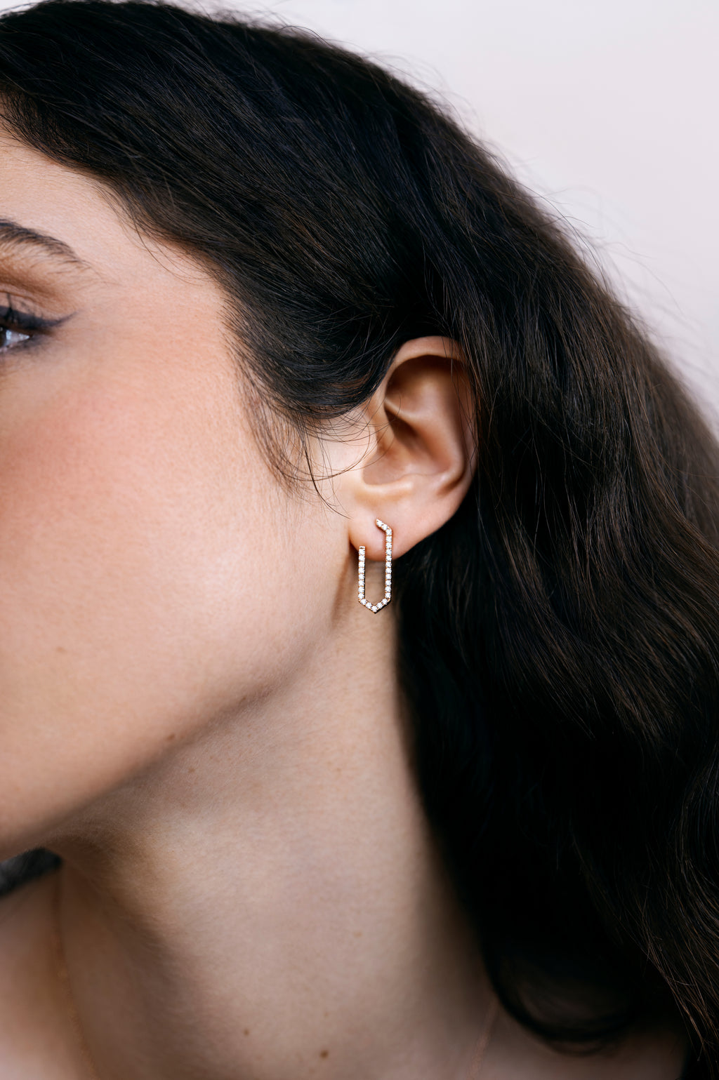 ROOTS ESSENCE EARRINGS PAVÉ - L
