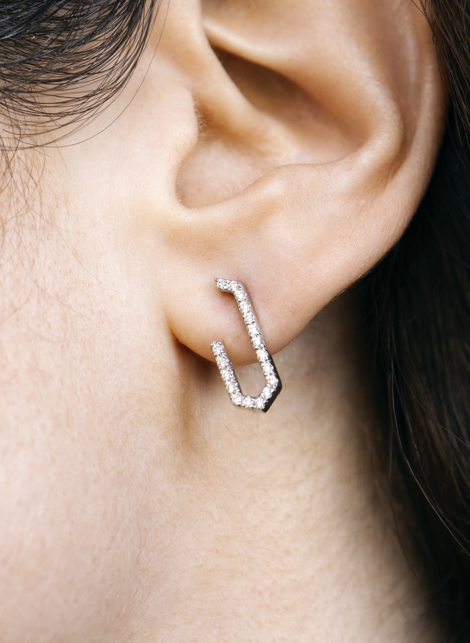 ROOTS ESSENCE EARRINGS PAVÉ - S
